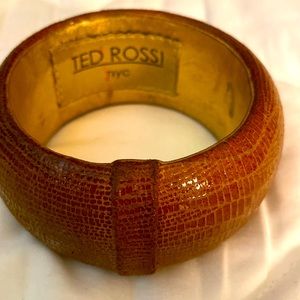 Ted Rossi NYC leather 1.75” bangle